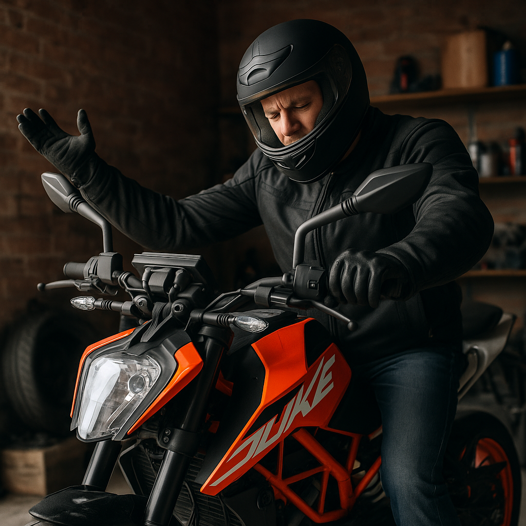 KTM Duke startet nicht – Werkstattfoto