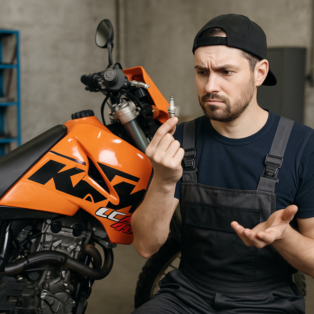 Übersicht: Prüfschritte Zündfunken-Diagnose KTM LC4 640