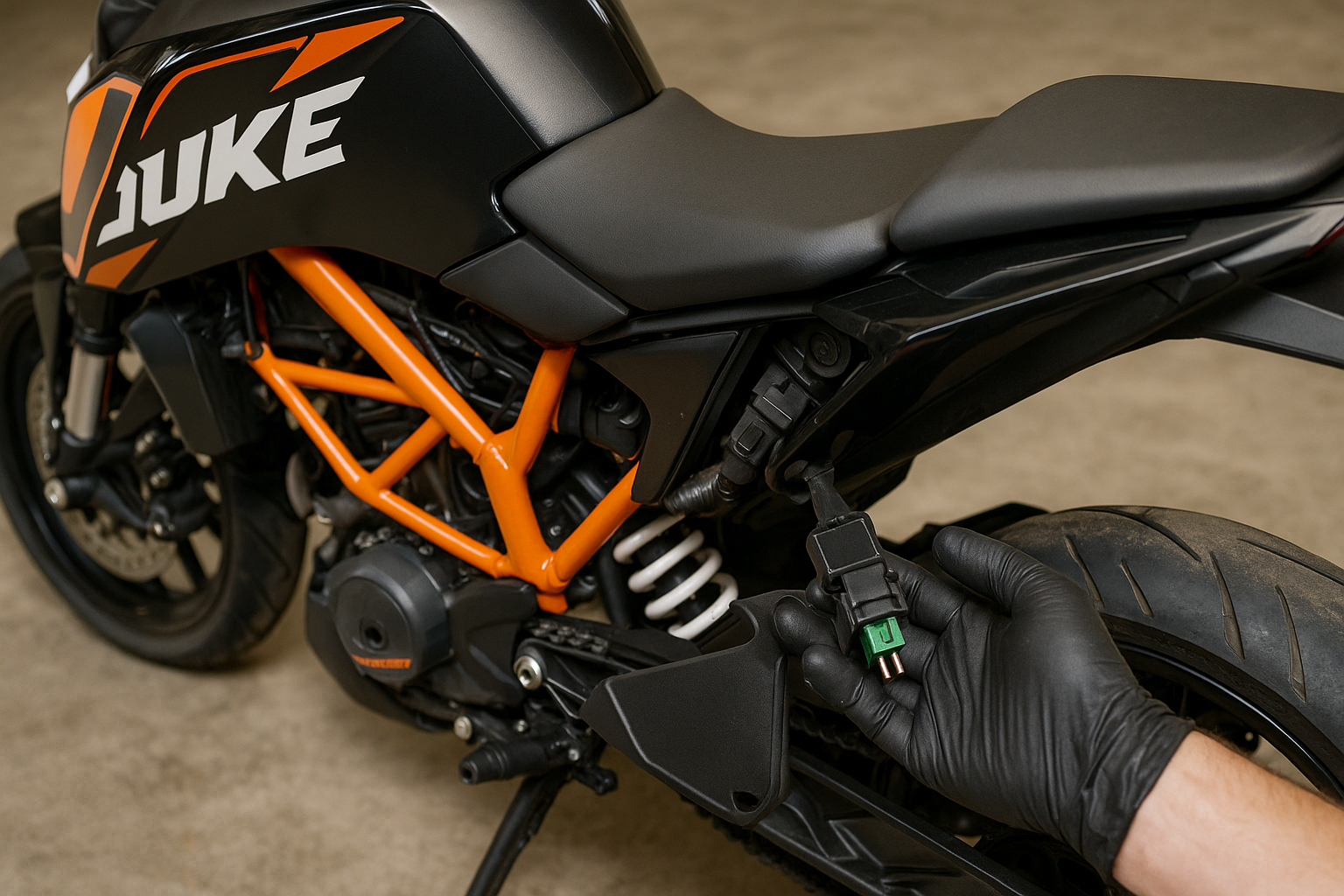 Starter-Relais – Einbauort unter Sitzbank